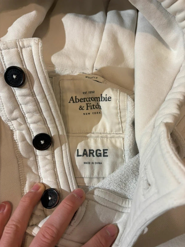 Abercrombie & Fitch rare Button Hoodie 3
