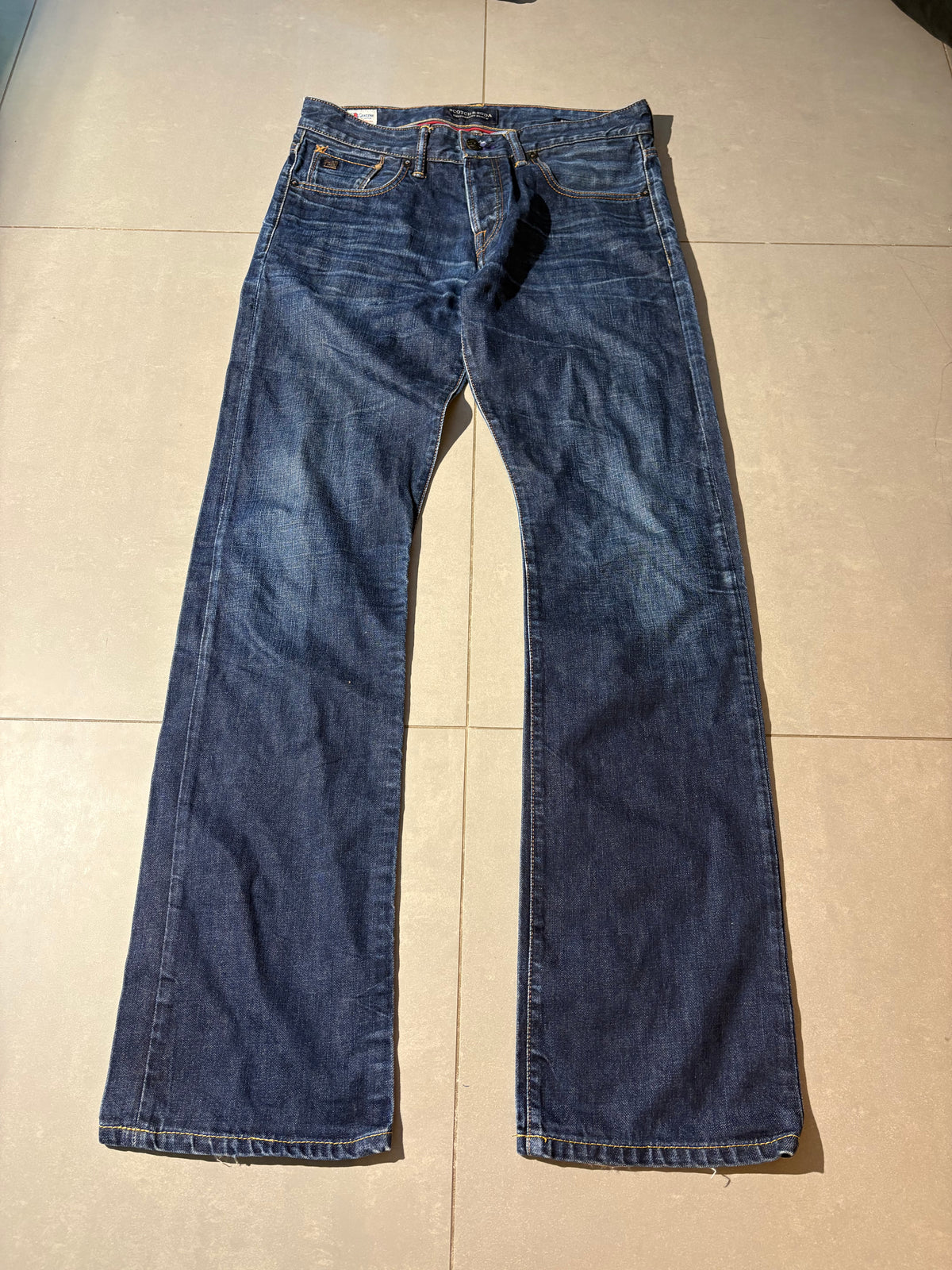 Washed Straight Jeans (32/32)