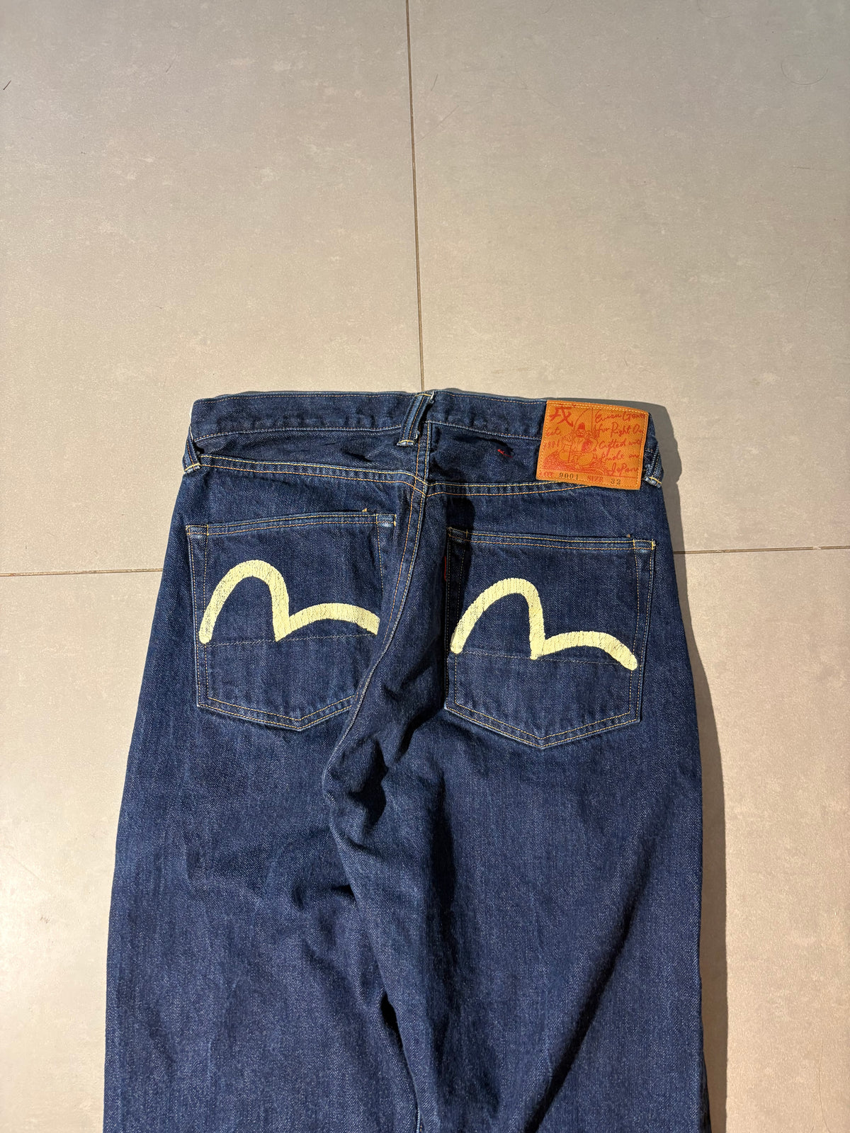 Evisu Seagull Selvedge  Baggy Jeans 30/30