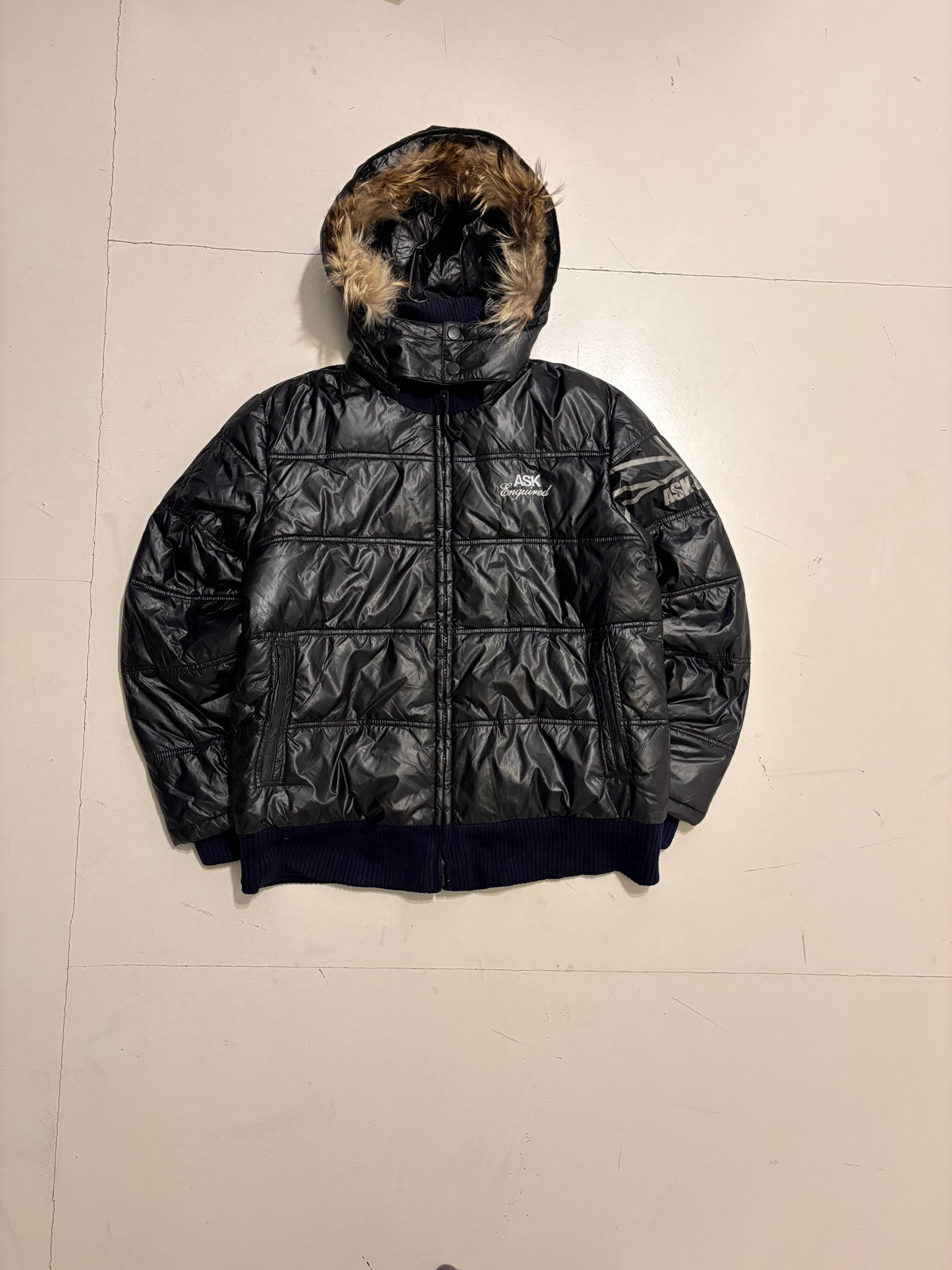 ASK Fur Puffer Jacket (L)