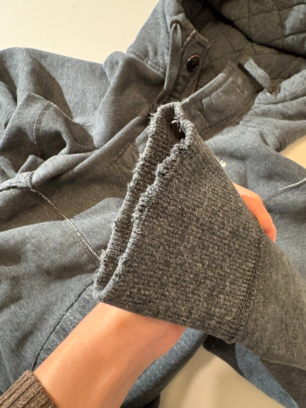 Abercrombie & Fitch Button Hoodie (L)