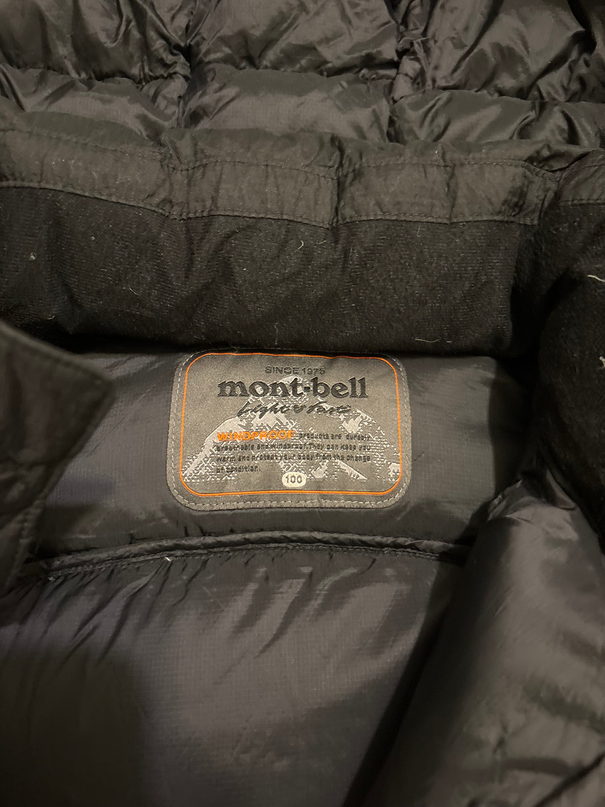 Montbell Black/Green Puffer Jacket (M)