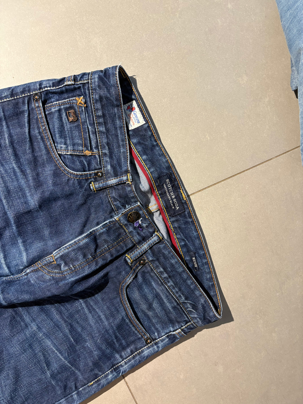 Washed Straight Jeans (32/32)