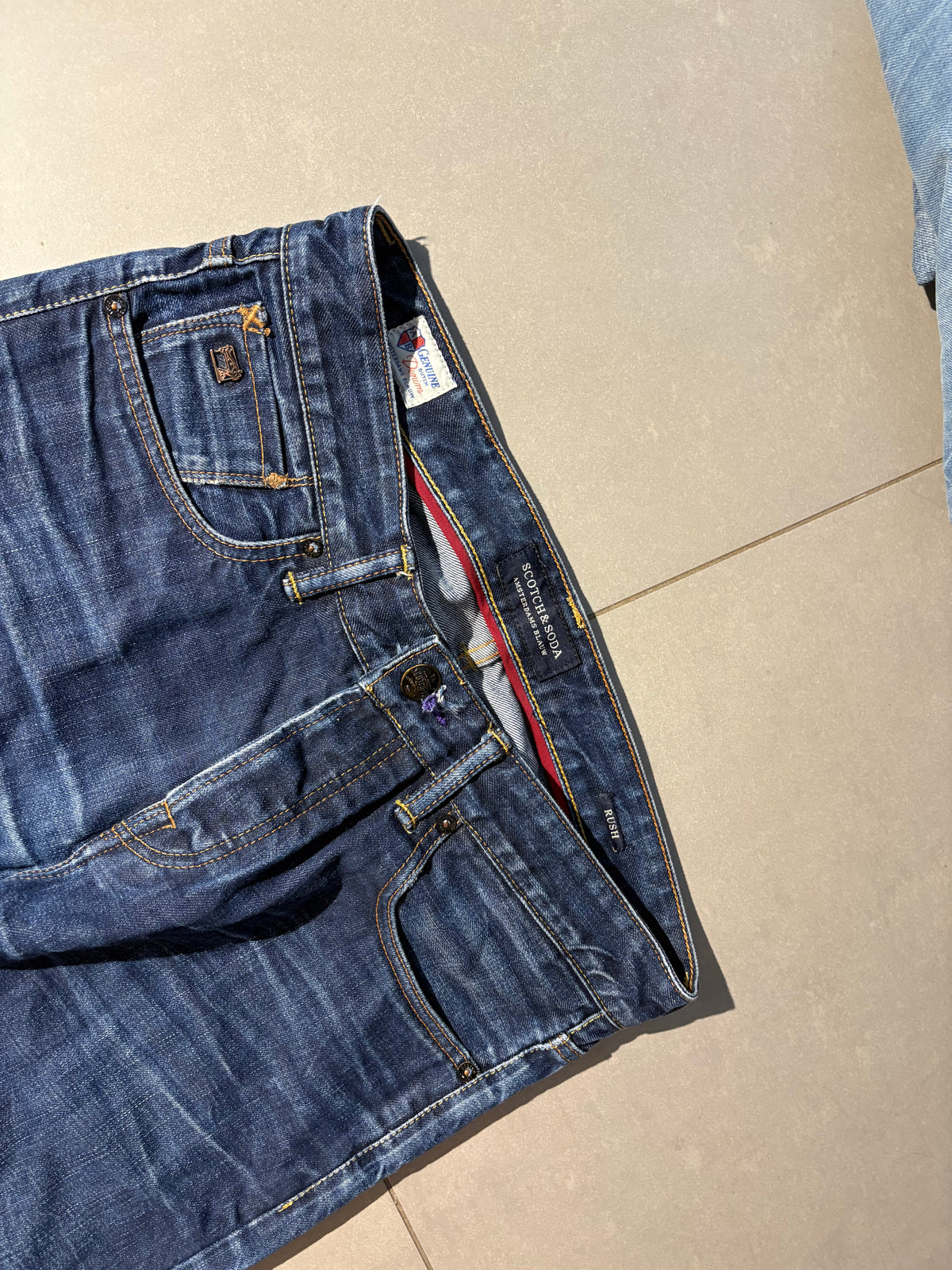 Washed Straight Jeans (32/32)