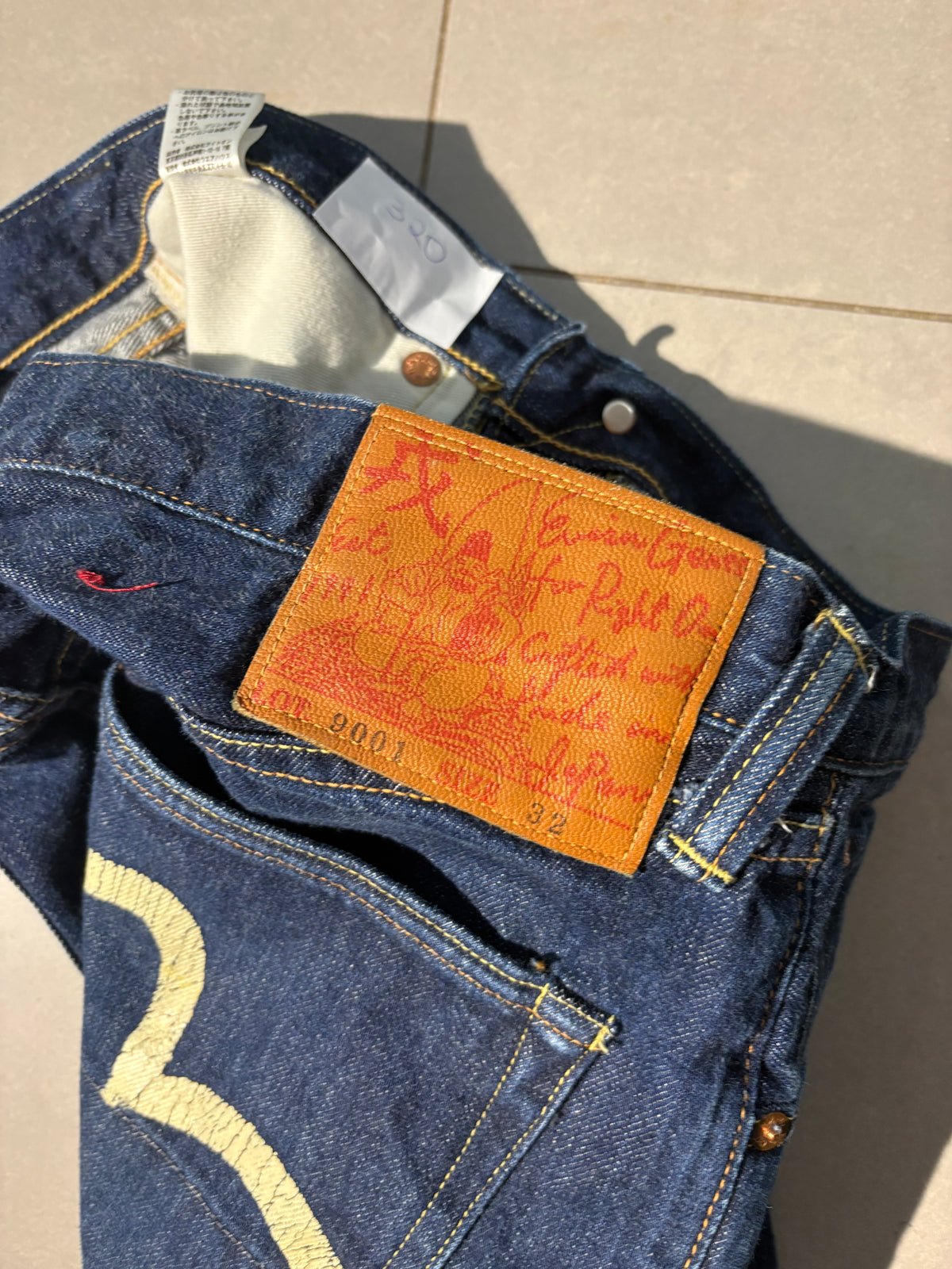 Evisu Seagull Selvedge  Baggy Jeans 30/30