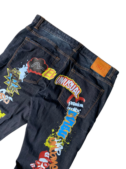 Evisu Graffiti Daicock Jeans