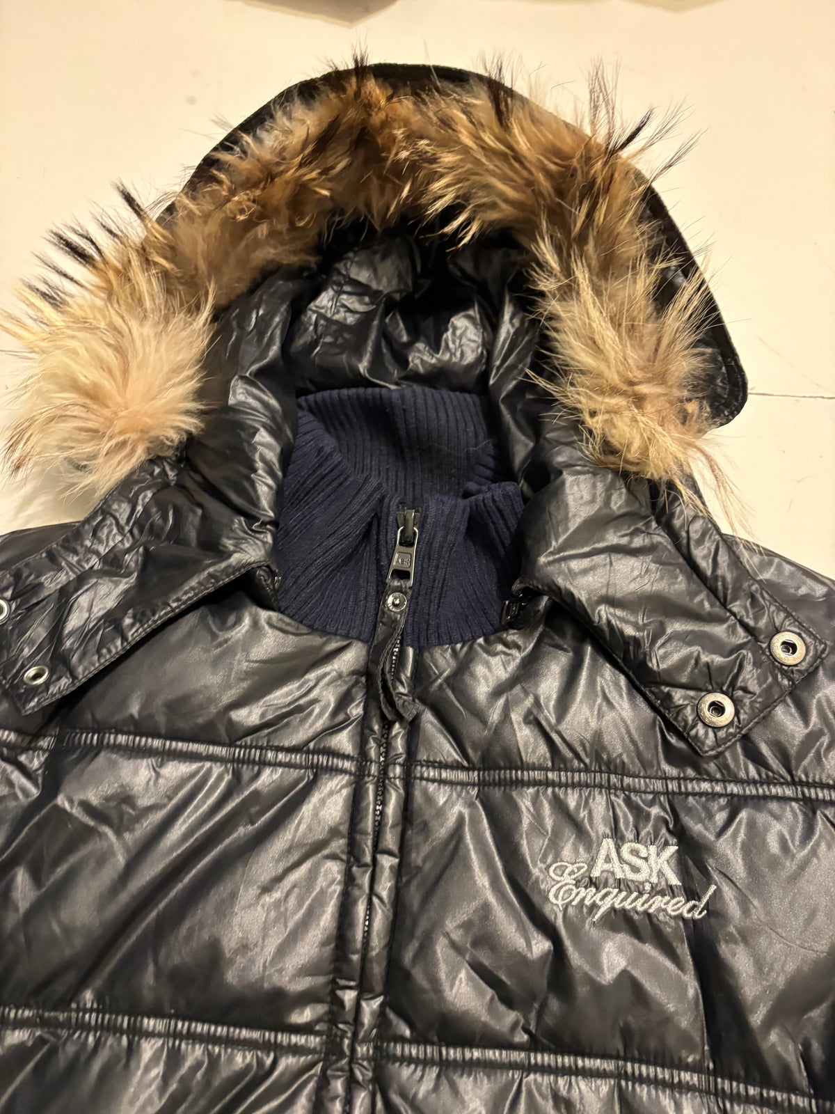 ASK Fur Puffer Jacket (L)