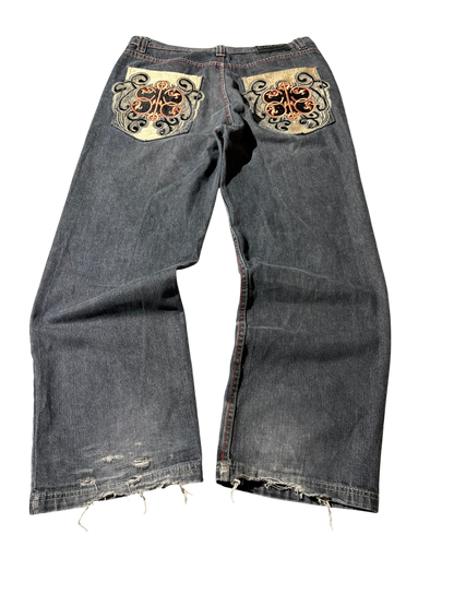 Coogi Printed Baggy Jeans