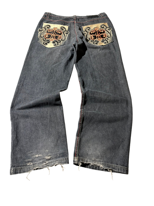 Coogi Printed Baggy Jeans