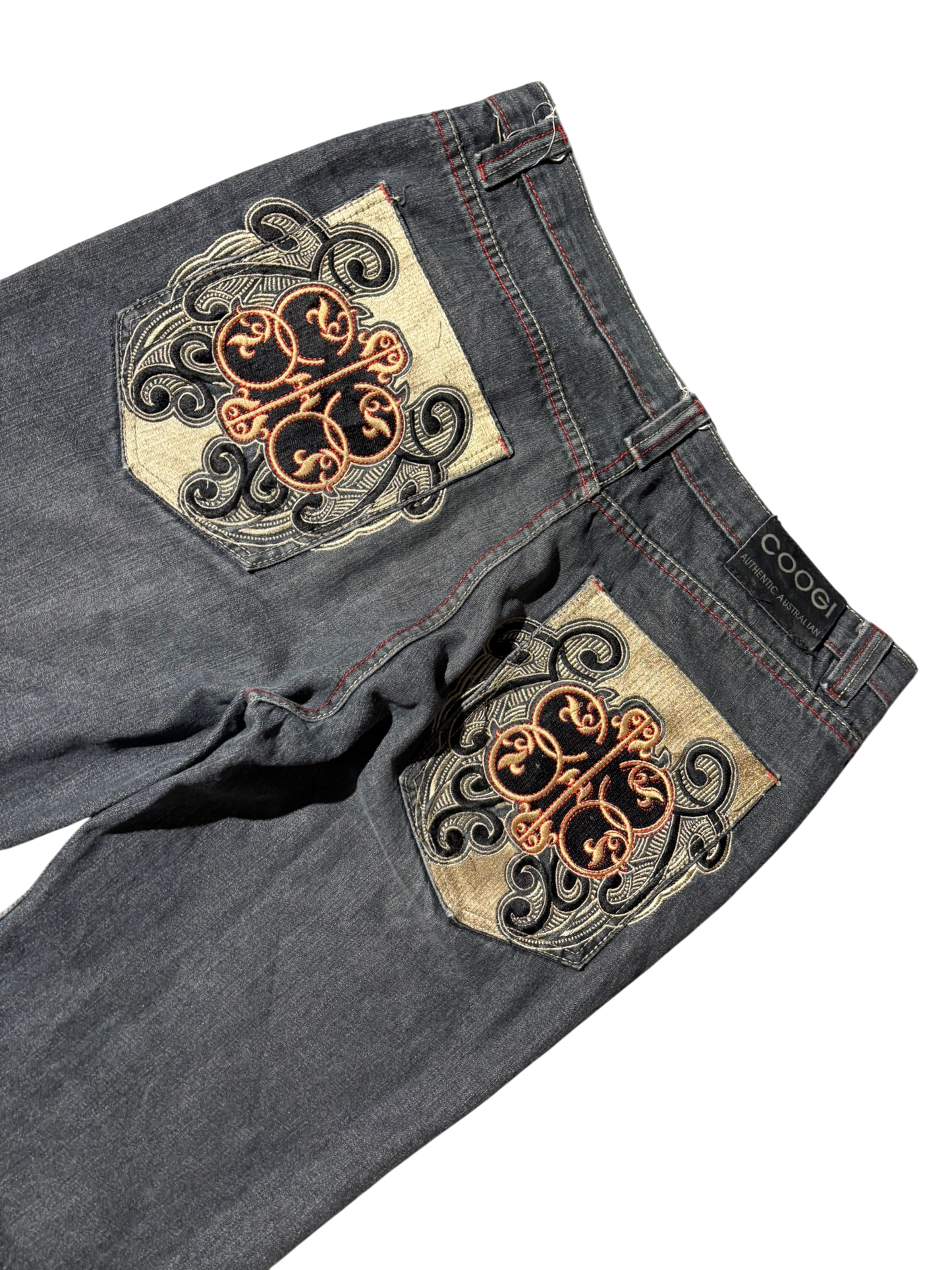 Coogi Printed Baggy Jeans