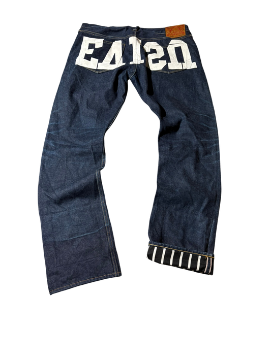 Evisu Selvedge Full Print Jeans