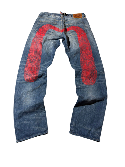 Evisu Selvedge Daicock big Logo Jeans (W30/L32)