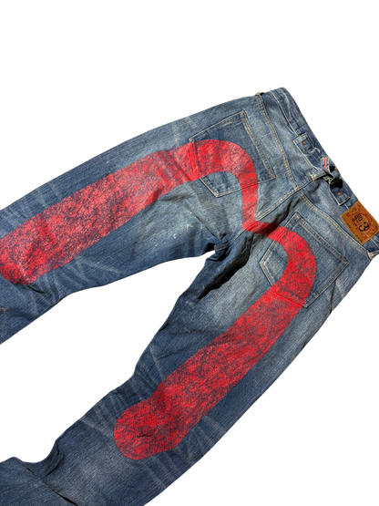 Evisu Selvedge Daicock big Logo Jeans (W30/L32)