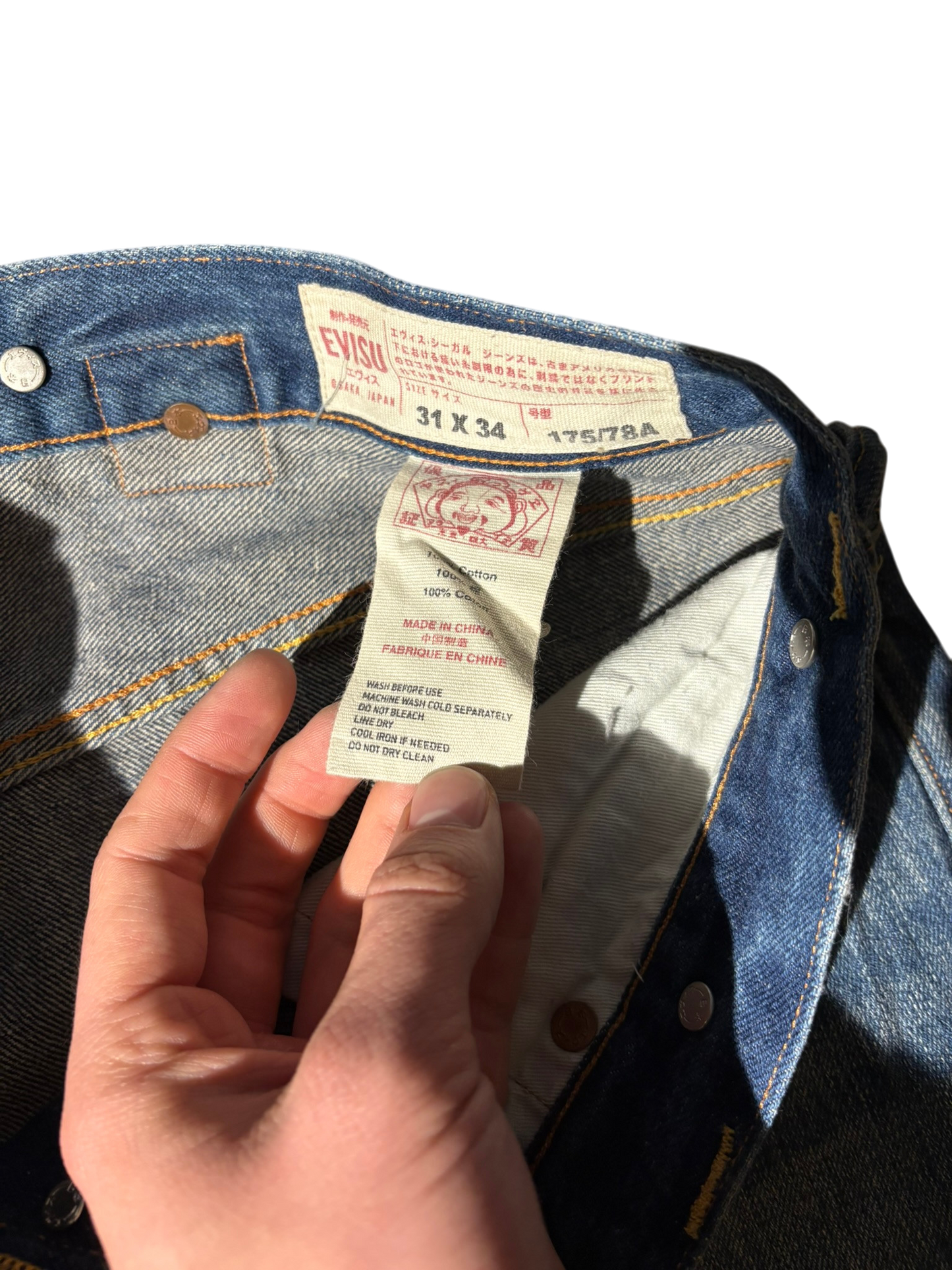 Evisu Selvedge Daicock big Logo Jeans (W30/L32)