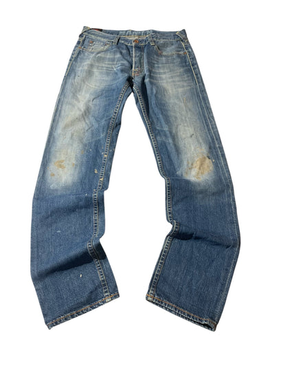 Evisu Jeans Hellblau Verwaschen